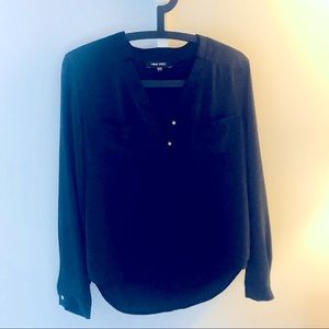 Nine West black blouse